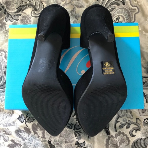 Black Suede Heels - Picture 4 of 7